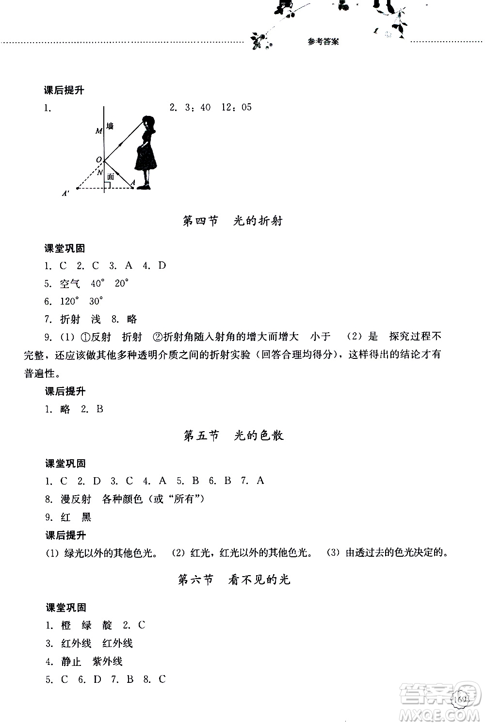 山東大學(xué)出版社2019年初中課堂同步訓(xùn)練物理八年級(jí)上冊(cè)參考答案