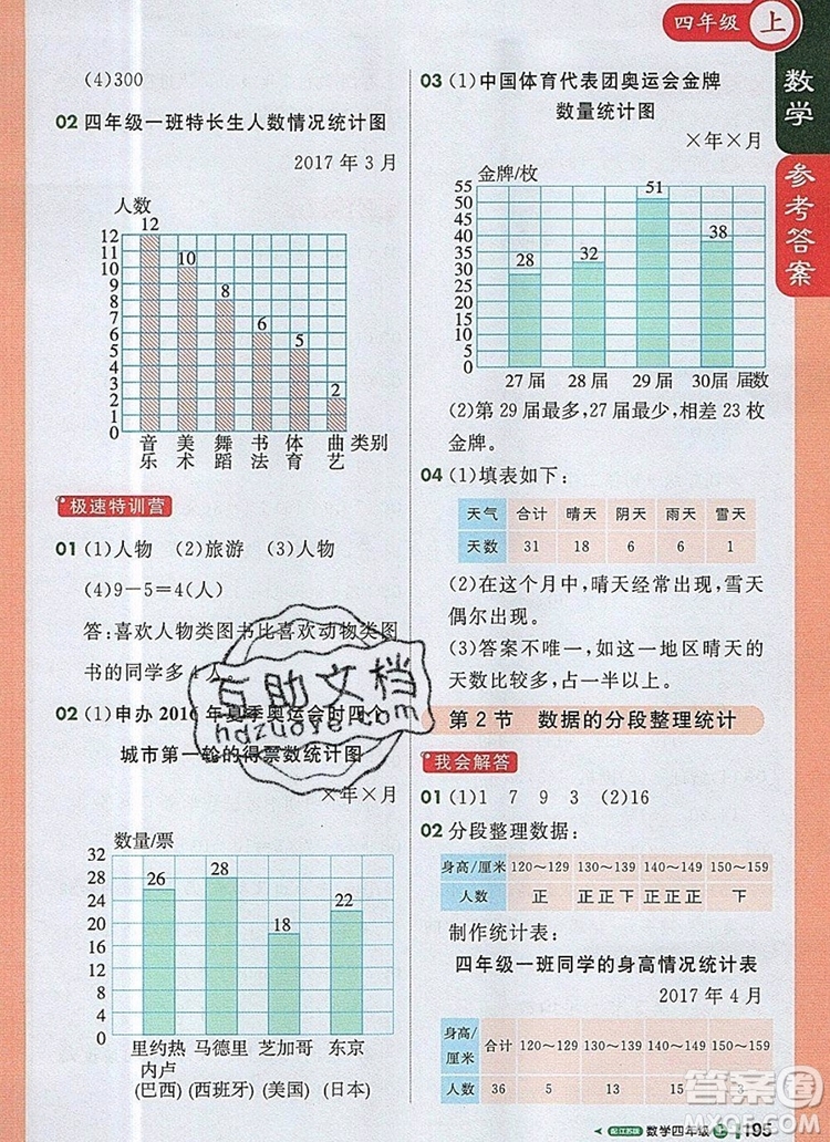 2019年1加1輕巧奪冠課堂直播四年級數(shù)學(xué)上冊蘇教版參考答案