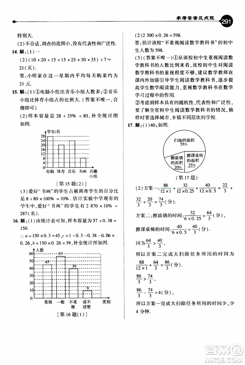 2019年榮德基特高級教師點撥數(shù)學七年級上BS版北師版參考答案