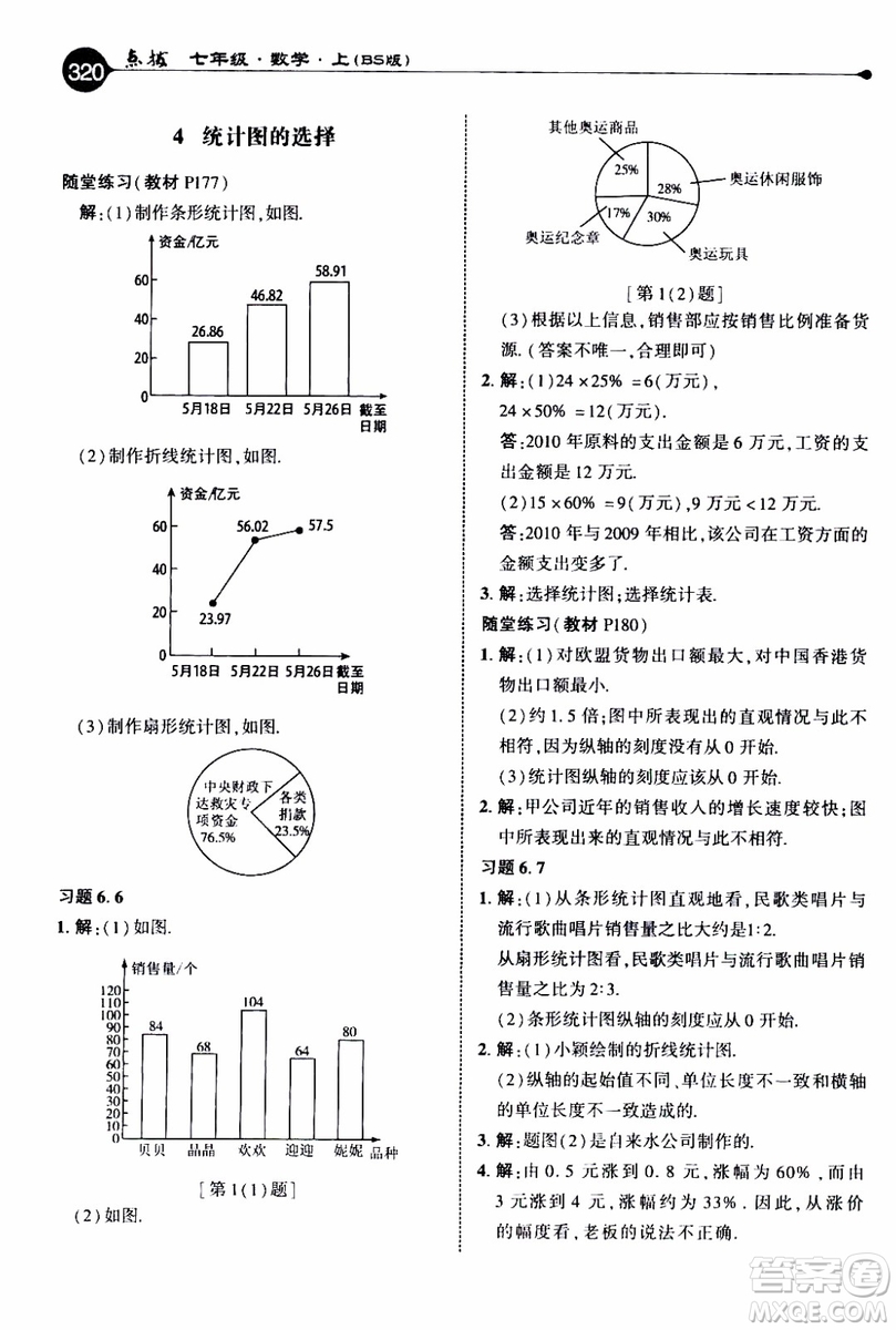 2019年榮德基特高級教師點撥數(shù)學七年級上BS版北師版參考答案