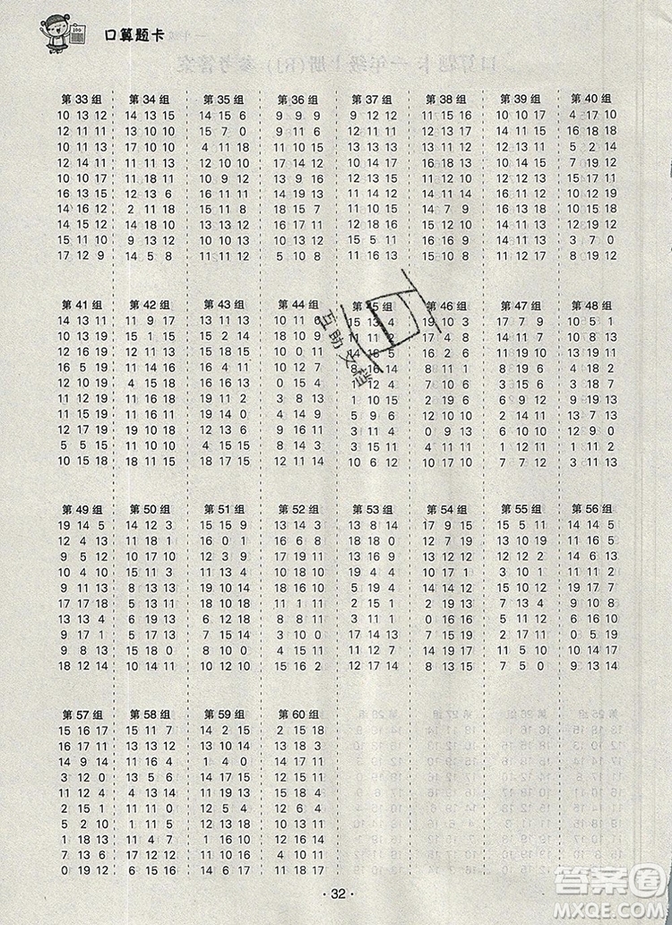 2019年秋新版狀元天天練同步練習(xí)一年級(jí)數(shù)學(xué)上冊(cè)人教版答案