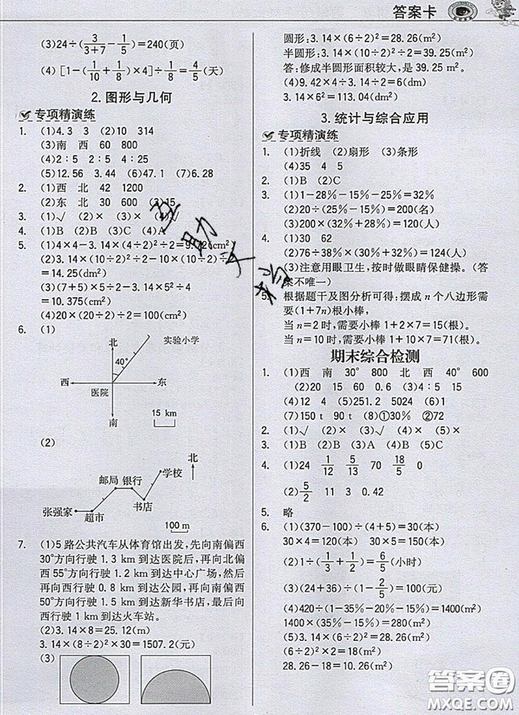 2020年世紀(jì)金榜金榜大講堂六年級(jí)數(shù)學(xué)上冊(cè)人教版答案