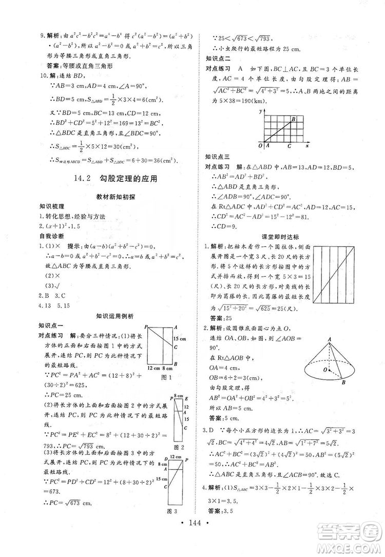 海南出版社2019新課程同步練習(xí)冊(cè)數(shù)學(xué)八年級(jí)上冊(cè)華東師大版答案