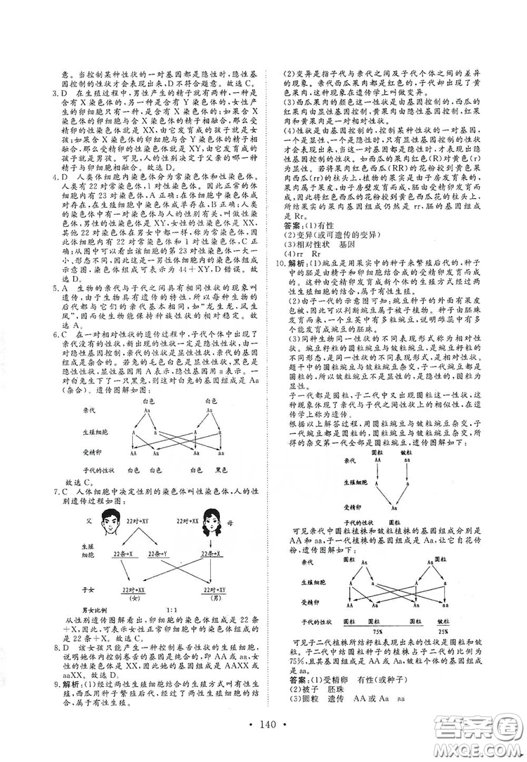 海南出版社2019新課程同步練習冊八年級生物上冊北師大版答案