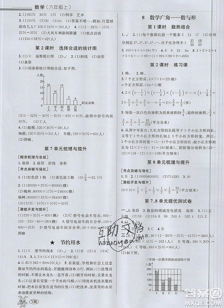 青島出版社2019年創(chuàng)新課時作業(yè)本六年級數(shù)學(xué)上冊人教版答案