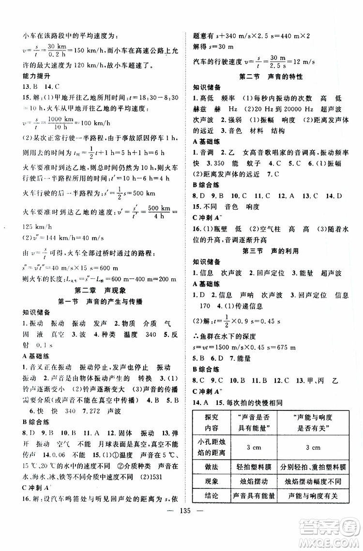 智慧萬羽2019年優(yōu)質(zhì)課堂導學案英語八年級上冊人教版參考答案