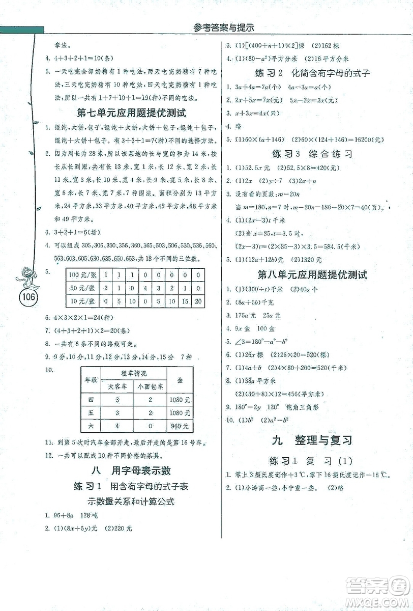 江蘇人民出版社2019小學(xué)數(shù)學(xué)應(yīng)用題解題高手五年級(jí)江蘇版上冊(cè)詳解版答案