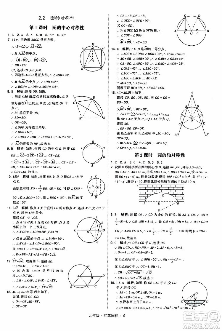 2019年經(jīng)綸學(xué)典學(xué)霸題中題數(shù)學(xué)九年級全一冊江蘇國際參考答案