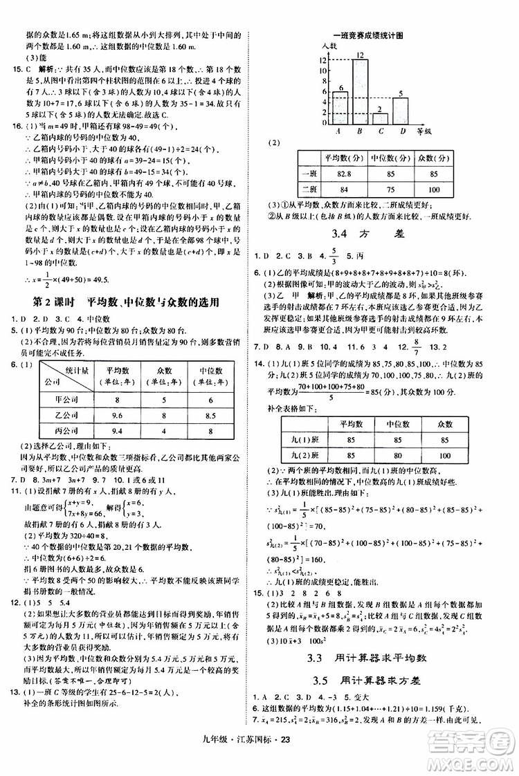 2019年經(jīng)綸學(xué)典學(xué)霸題中題數(shù)學(xué)九年級全一冊江蘇國際參考答案