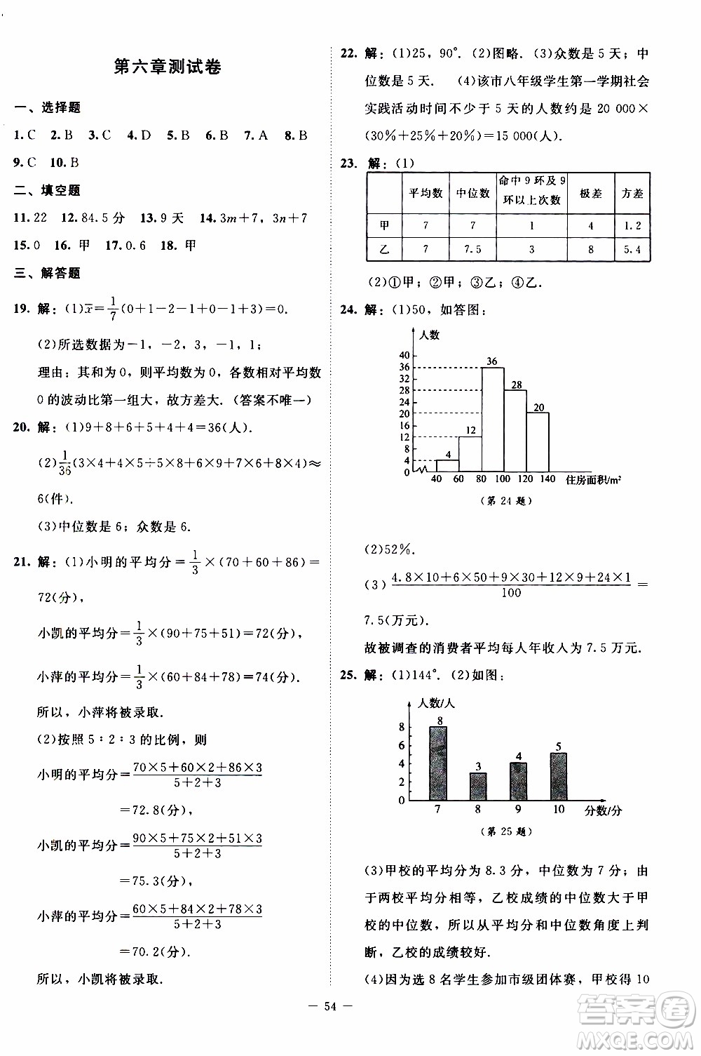 2019年課內(nèi)課外直通車數(shù)學(xué)八年級上冊北師大版參考答案