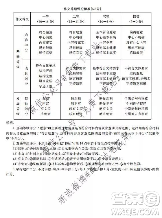 2020屆邢臺(tái)市高三上學(xué)期第三次月考語(yǔ)文答案