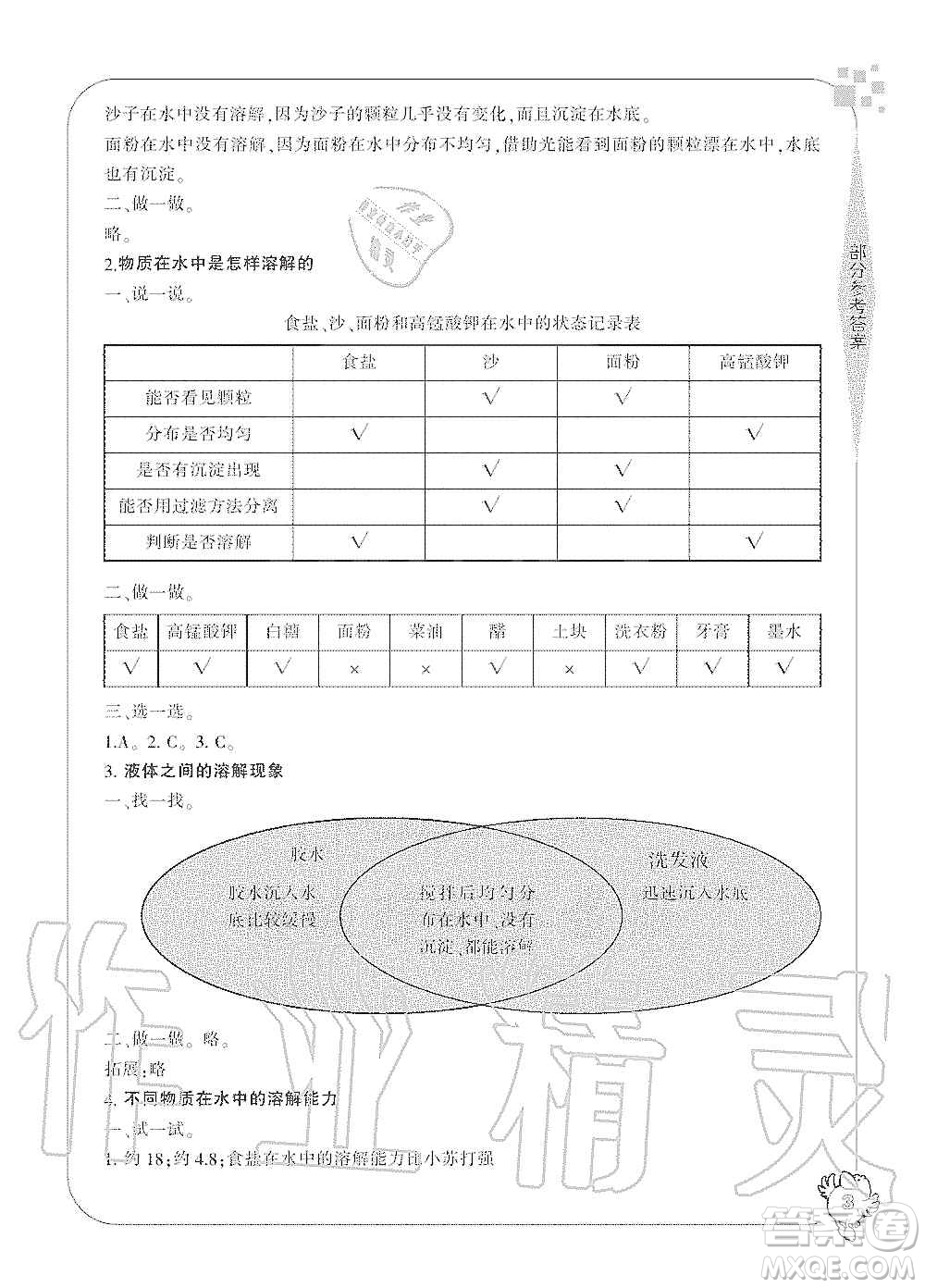 寧波出版社2019新課標(biāo)學(xué)習(xí)方法指導(dǎo)叢書四年級(jí)科學(xué)上冊(cè)人教版答案