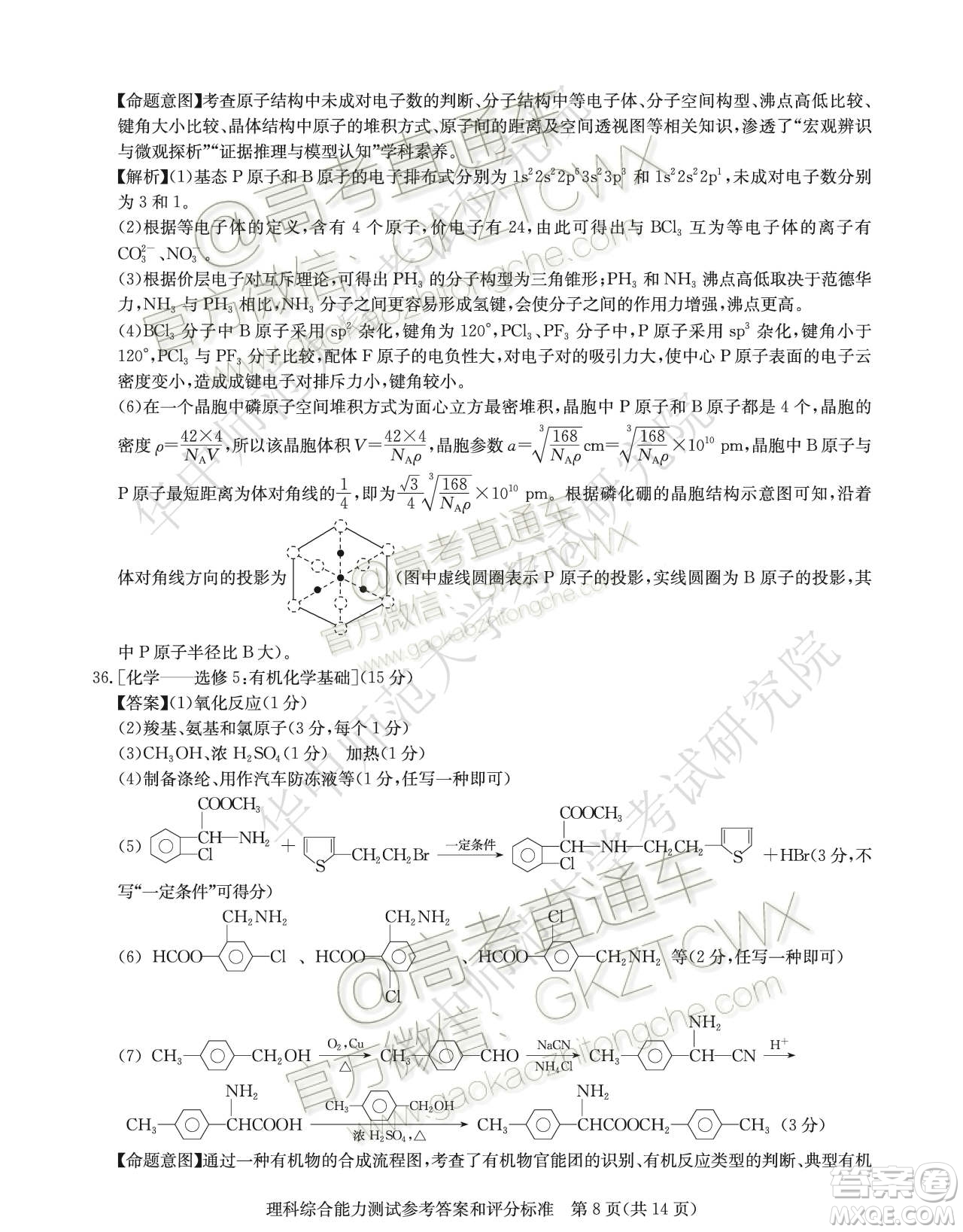 華大新高考聯(lián)盟2020屆高三11月教學(xué)質(zhì)量測評理科綜合試題及答案