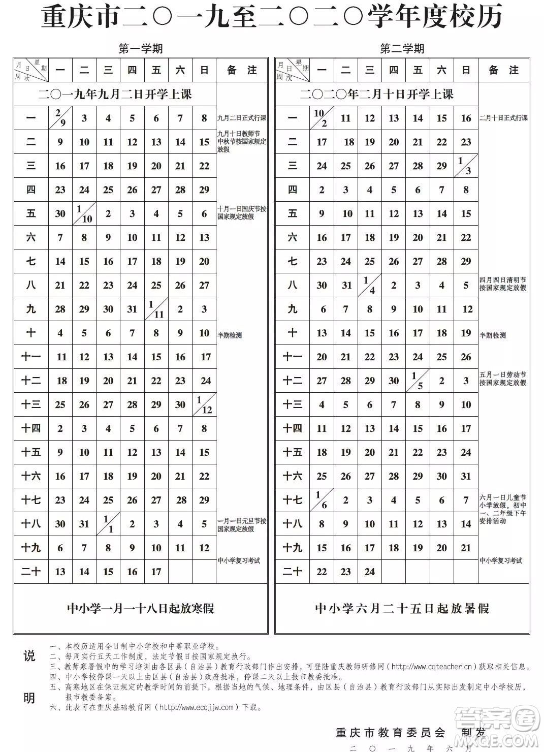 2019-2020重慶中小學(xué)什么時(shí)候放寒假 2019-2020重慶中小學(xué)寒假時(shí)間安排