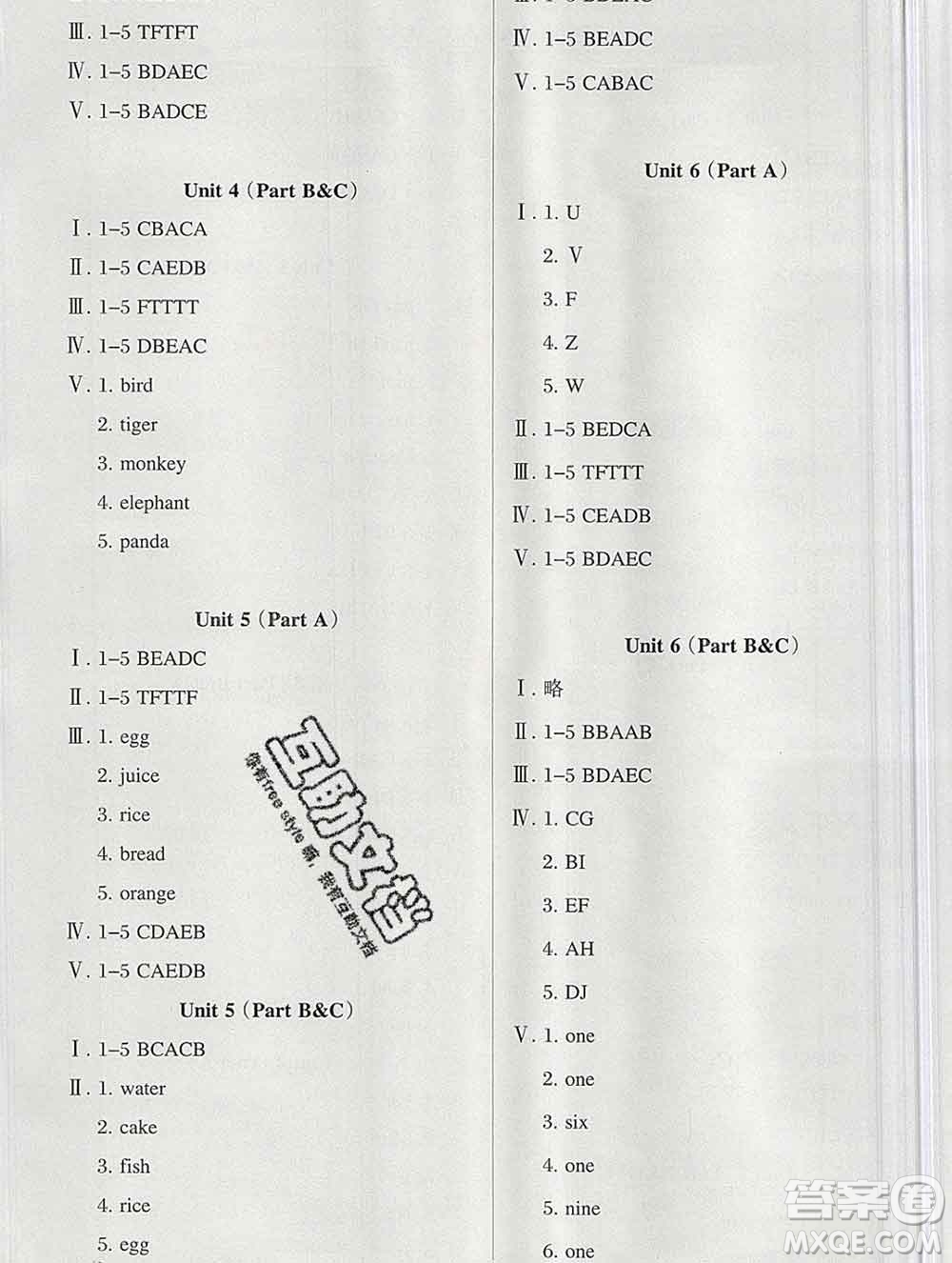 新疆文化出版社2019秋新版A+金題小學(xué)三年級(jí)英語上冊(cè)人教版答案