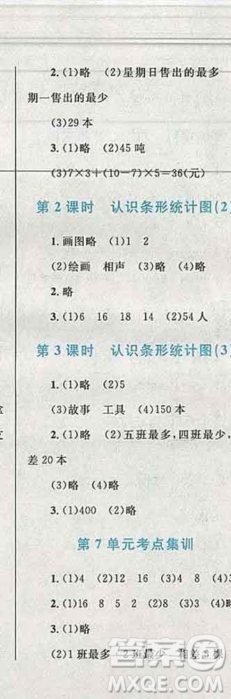 2019年小學同步考優(yōu)化設計小超人作業(yè)本四年級數(shù)學上冊人教版答案