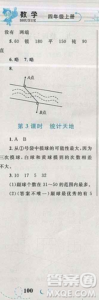 2019年小學(xué)同步考優(yōu)化設(shè)計(jì)小超人作業(yè)本四年級(jí)數(shù)學(xué)上冊(cè)蘇教版答案