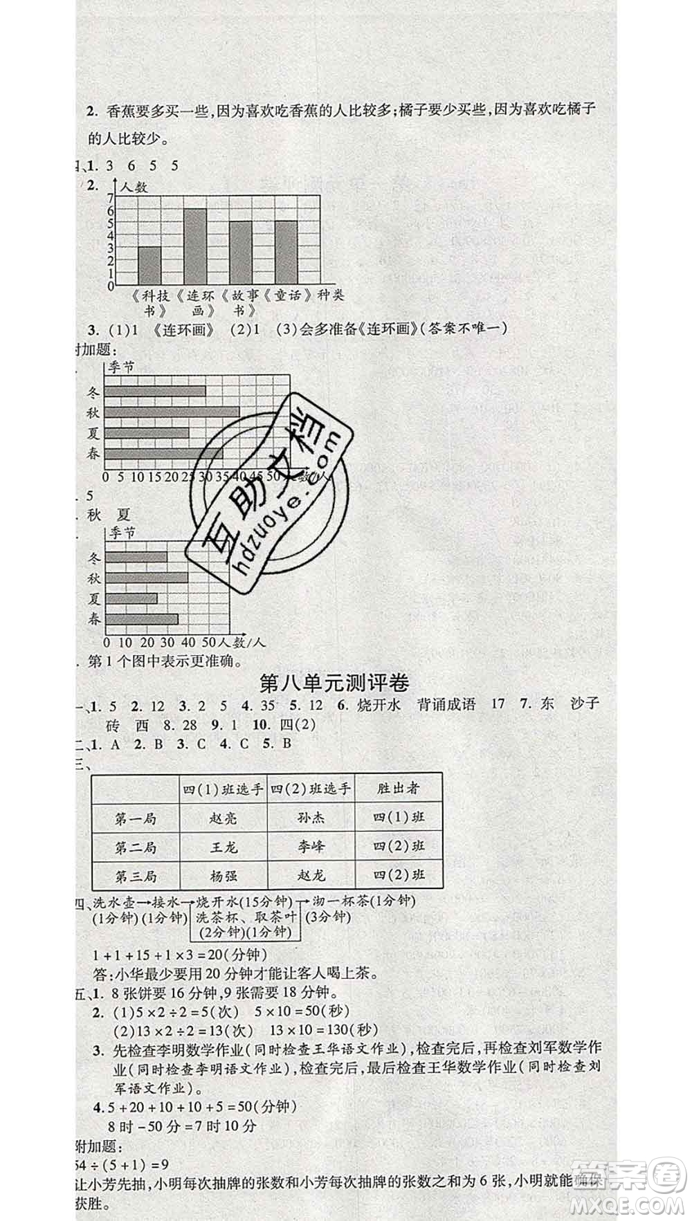 西安出版社2019年三甲文化創(chuàng)新考王四年級(jí)數(shù)學(xué)上冊(cè)人教版答案