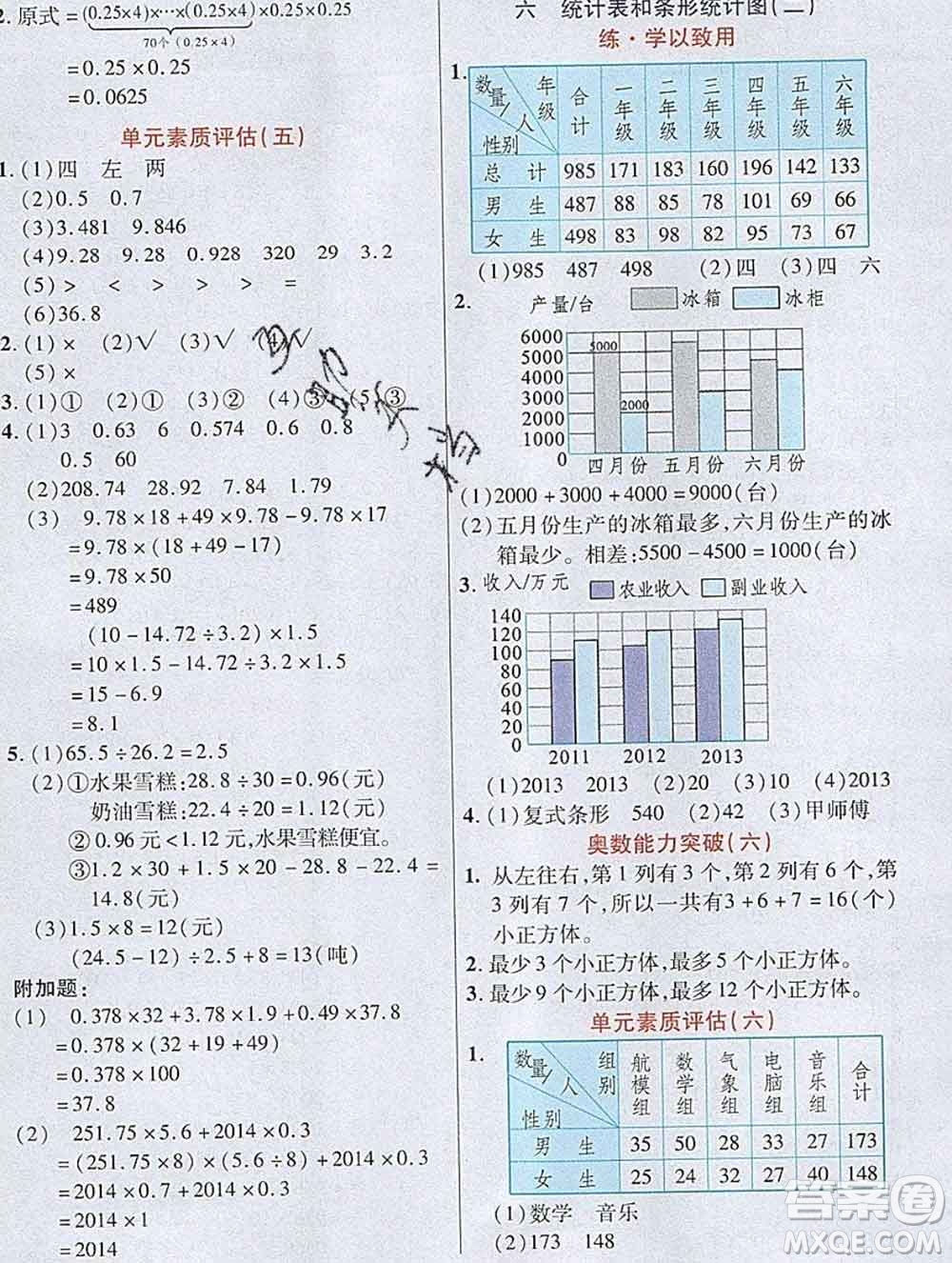 武漢出版社2019年英才教程五年級(jí)數(shù)學(xué)上冊(cè)蘇教版答案