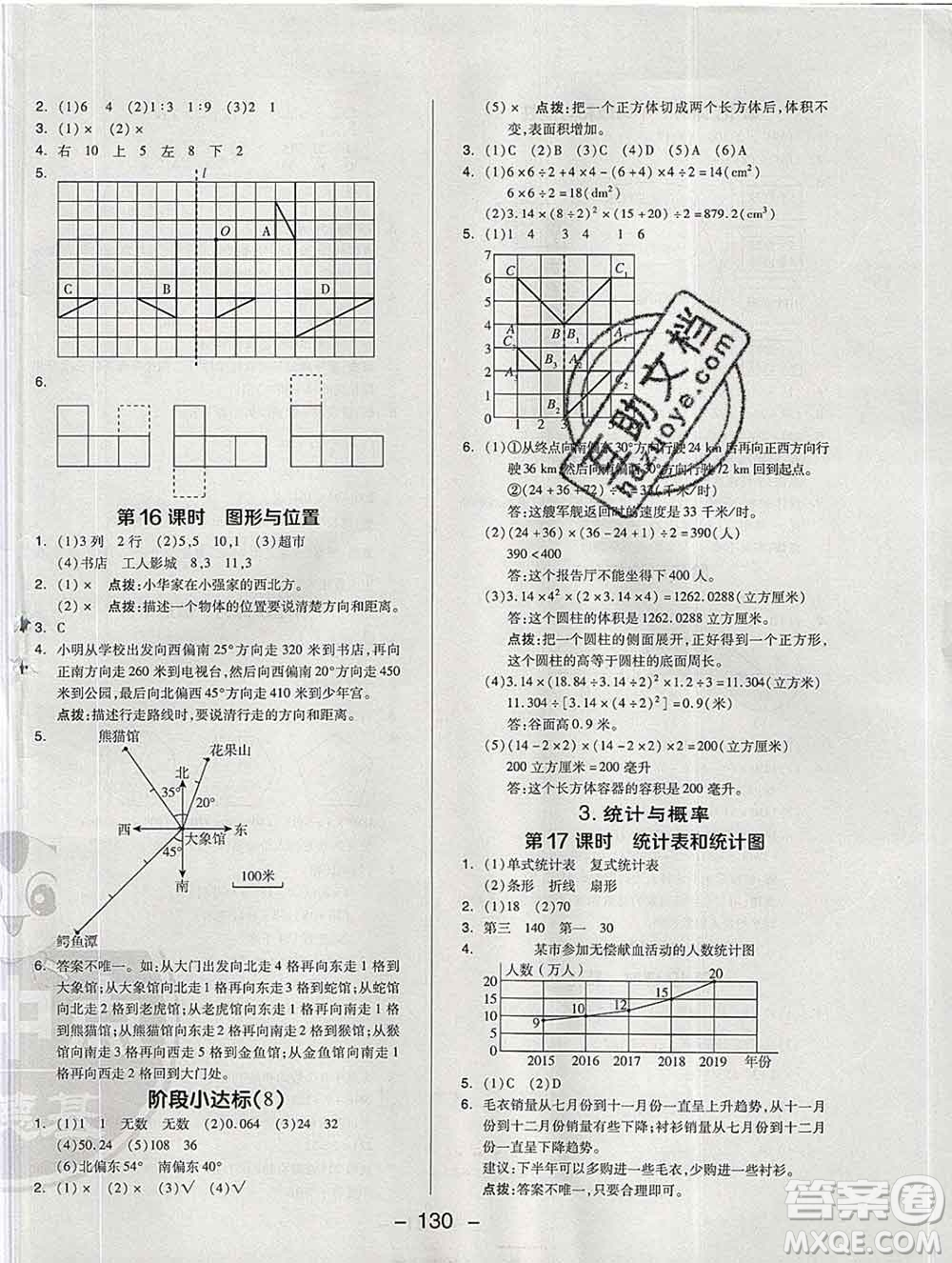 2020綜合應(yīng)用創(chuàng)新題典中點(diǎn)六年級(jí)數(shù)學(xué)下冊(cè)青島版答案