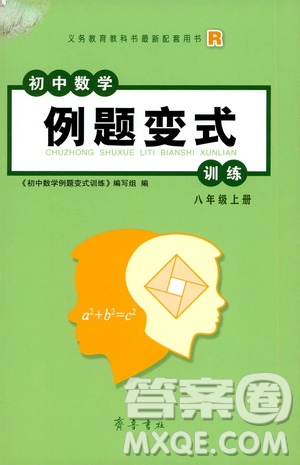 齊魯書社2019初中數(shù)學例題變式訓練八年級上冊人教版答案