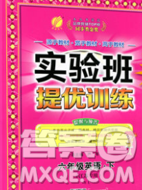 春雨教育2020春實驗班提優(yōu)訓(xùn)練六年級英語下冊譯林版江蘇專用答案