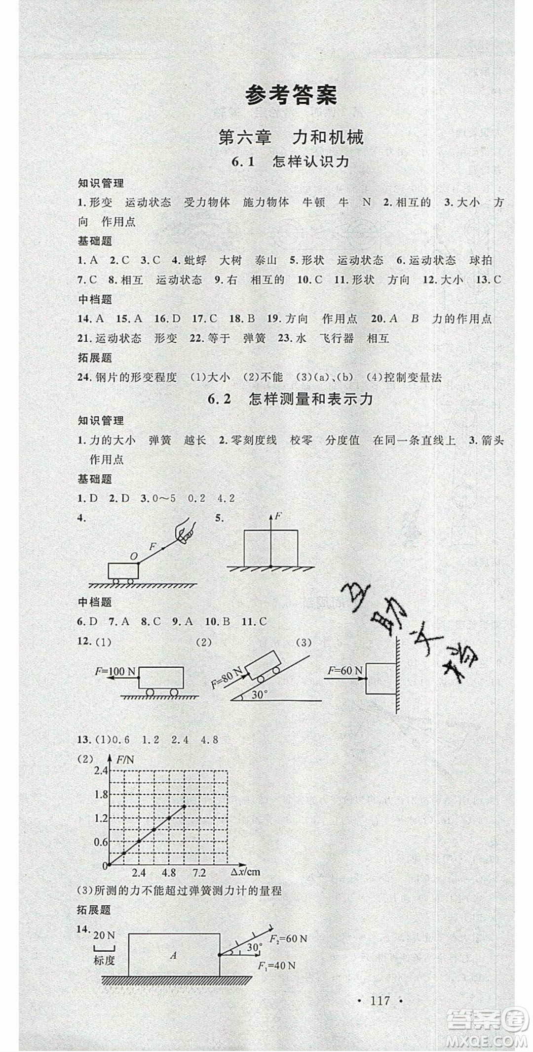 廣東經(jīng)濟(jì)出版社2020年春名校課堂八年級(jí)物理下冊(cè)粵滬版答案