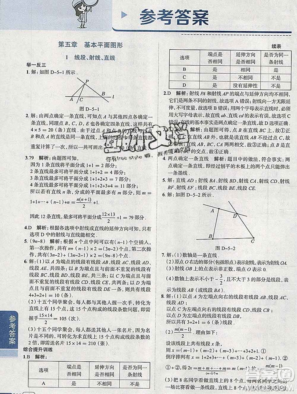 2020春小學(xué)教材全解六年級(jí)數(shù)學(xué)下冊(cè)魯教版五四制答案