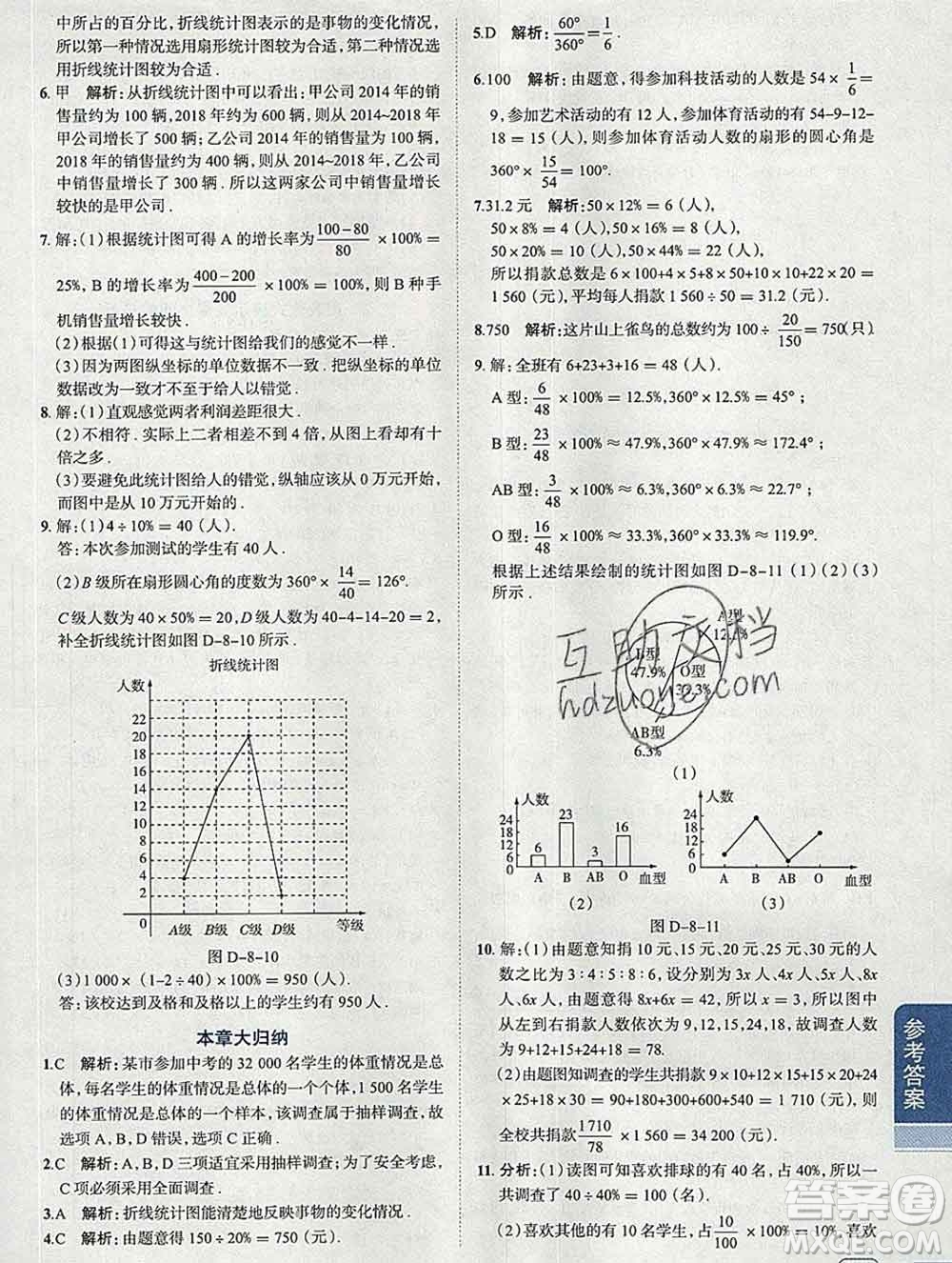 2020春小學(xué)教材全解六年級(jí)數(shù)學(xué)下冊(cè)魯教版五四制答案