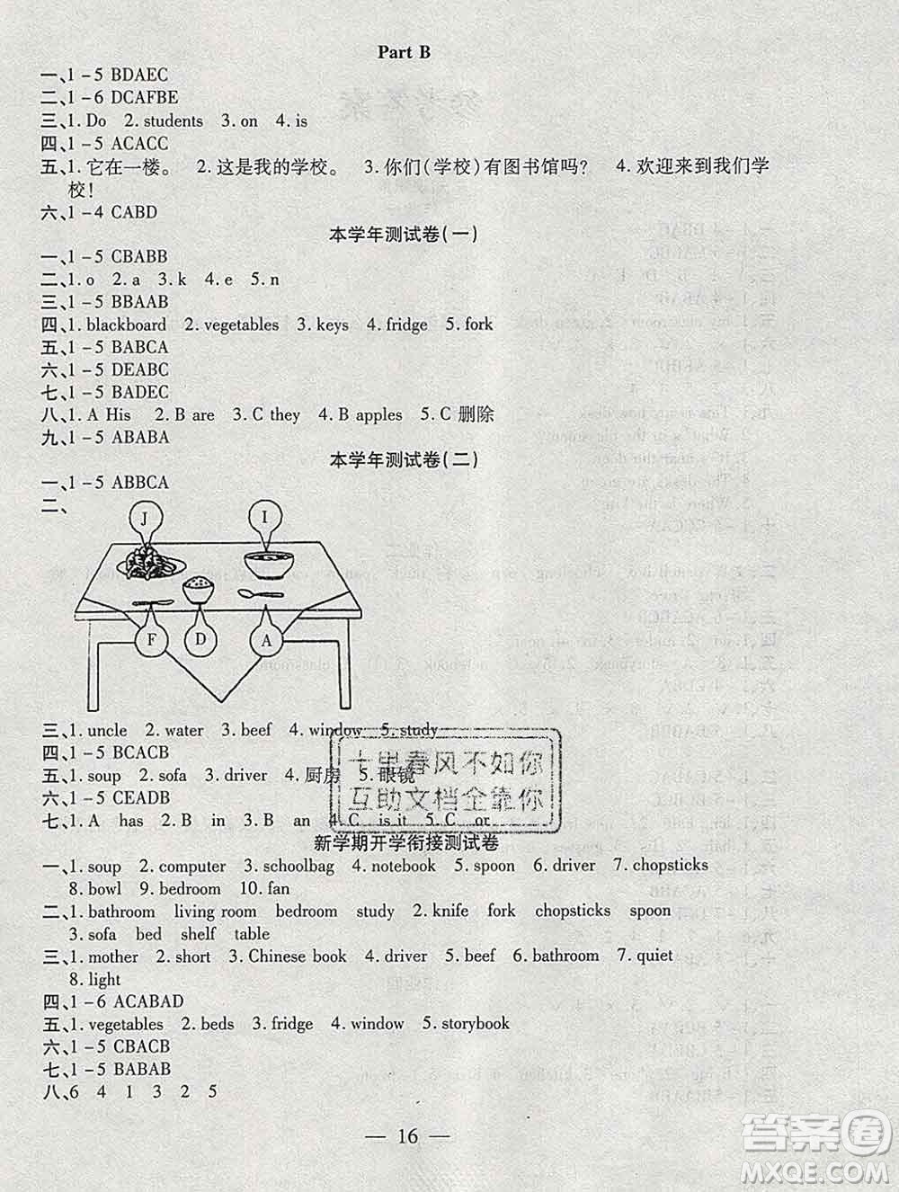 海南出版社2020年品優(yōu)課堂系列快樂(lè)假期寒假四年級(jí)英語(yǔ)人教版答案