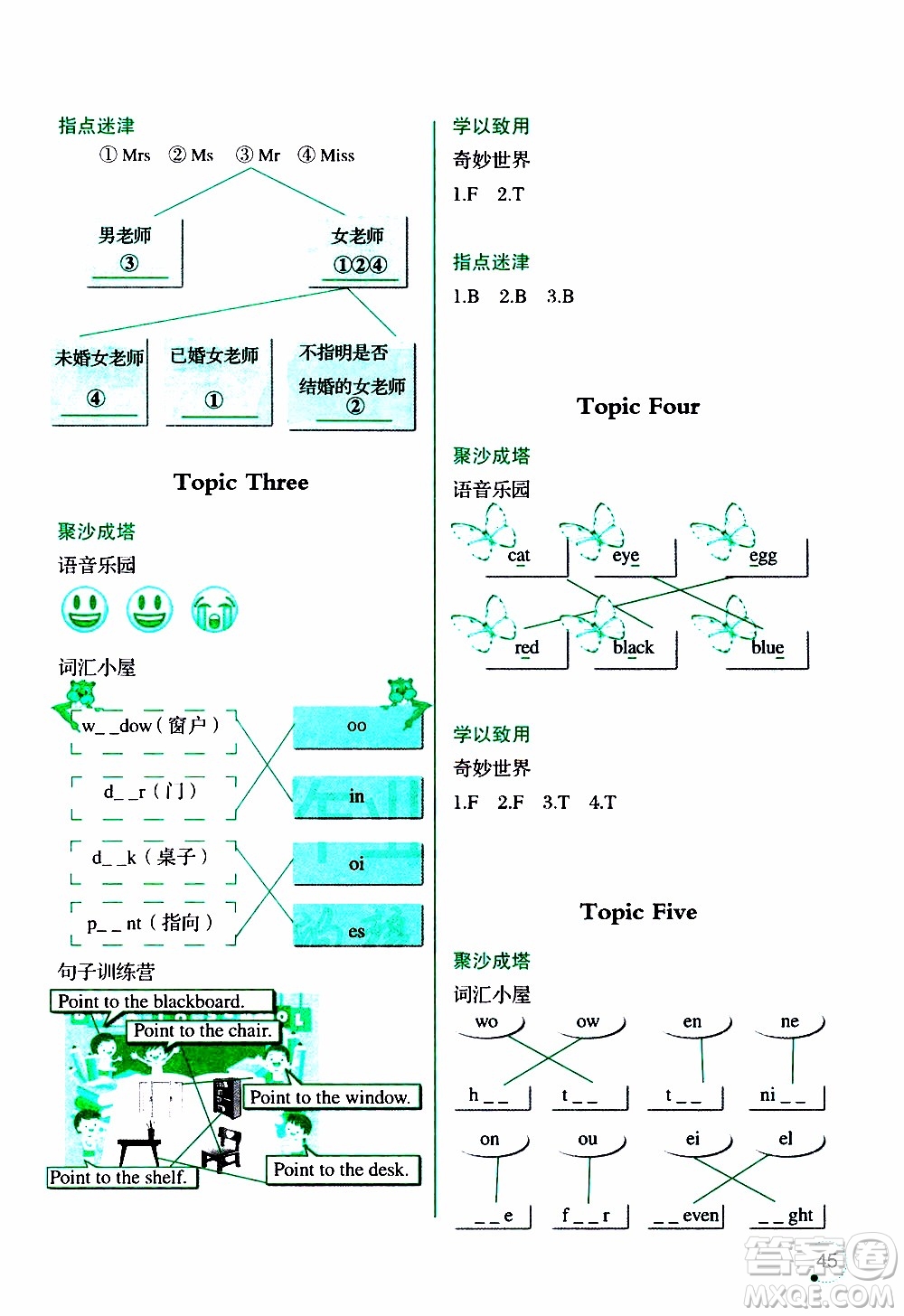 遼寧師范大學(xué)出版社2020年3年級起點(diǎn)寒假樂園三年級英語最新版參考答案