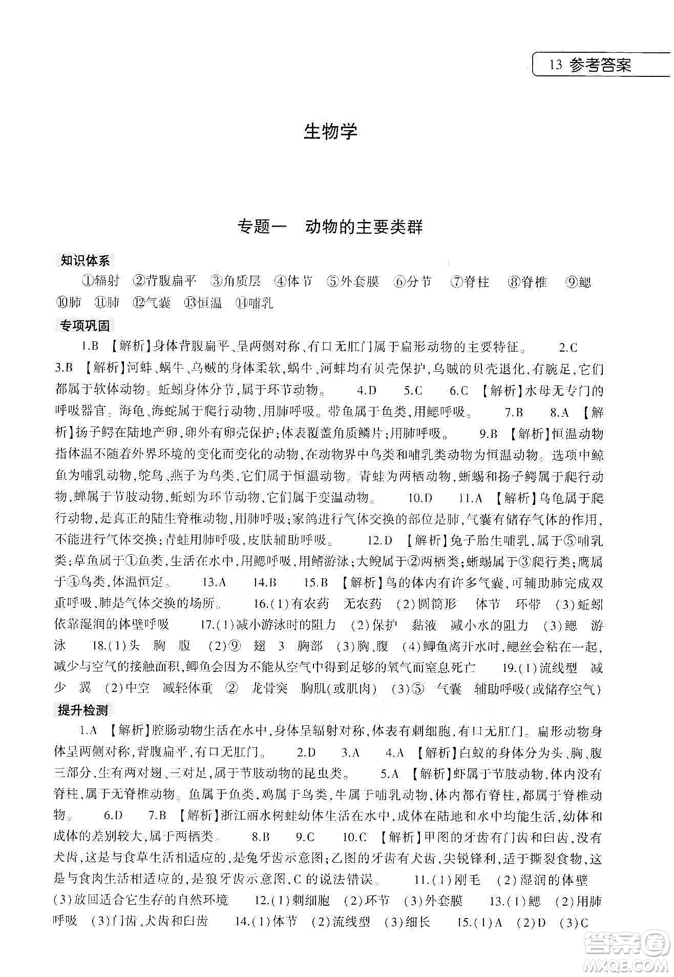 大象出版社2020寒假作業(yè)本八年級(jí)數(shù)學(xué)地理生物學(xué)合訂本答案