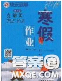 延邊教育出版社2020年快樂假期寒假作業(yè)六年級語文人教版參考答案