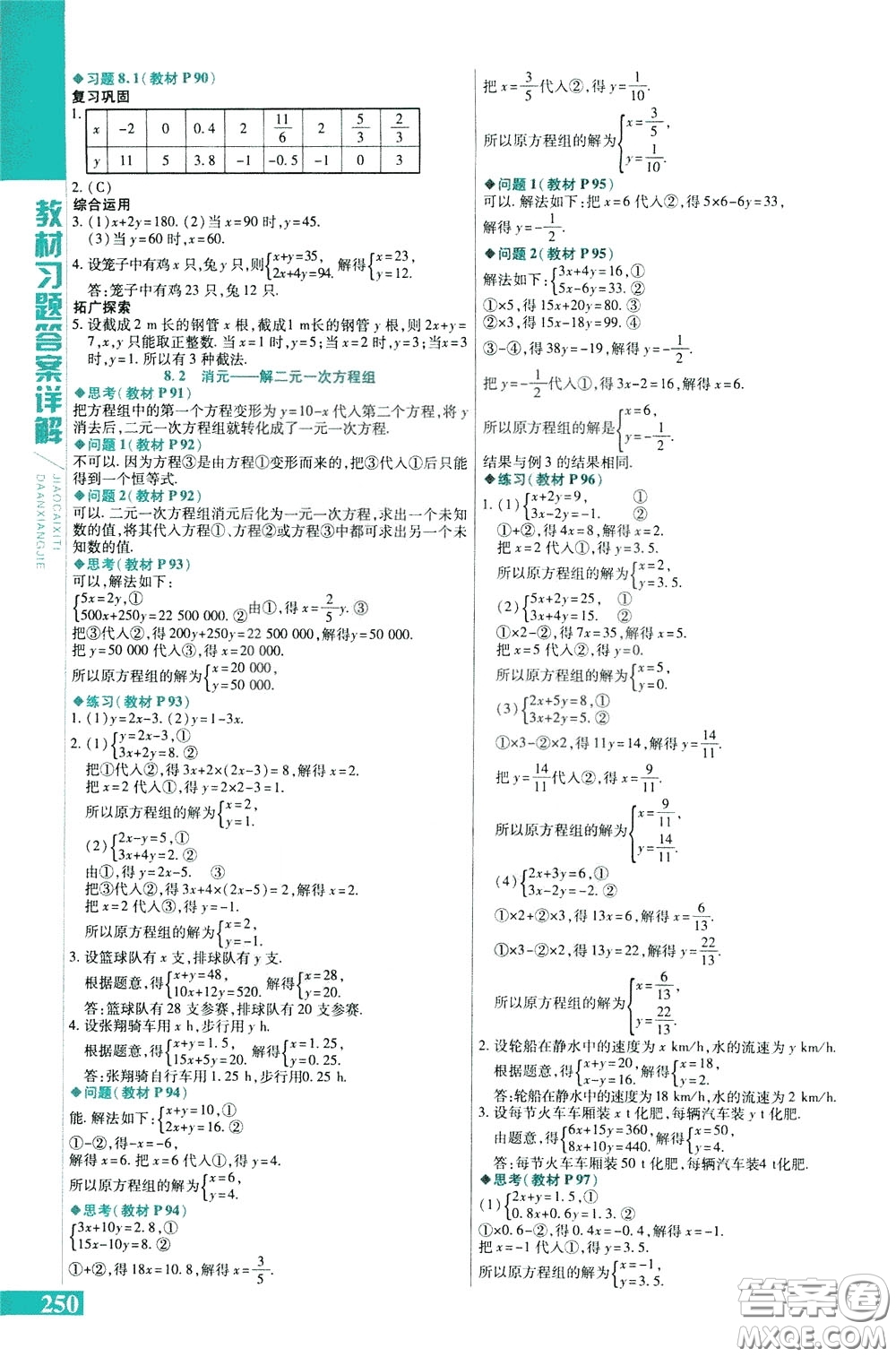 2020年萬(wàn)向思維倍速學(xué)習(xí)法七年級(jí)數(shù)學(xué)下人教版參考答案