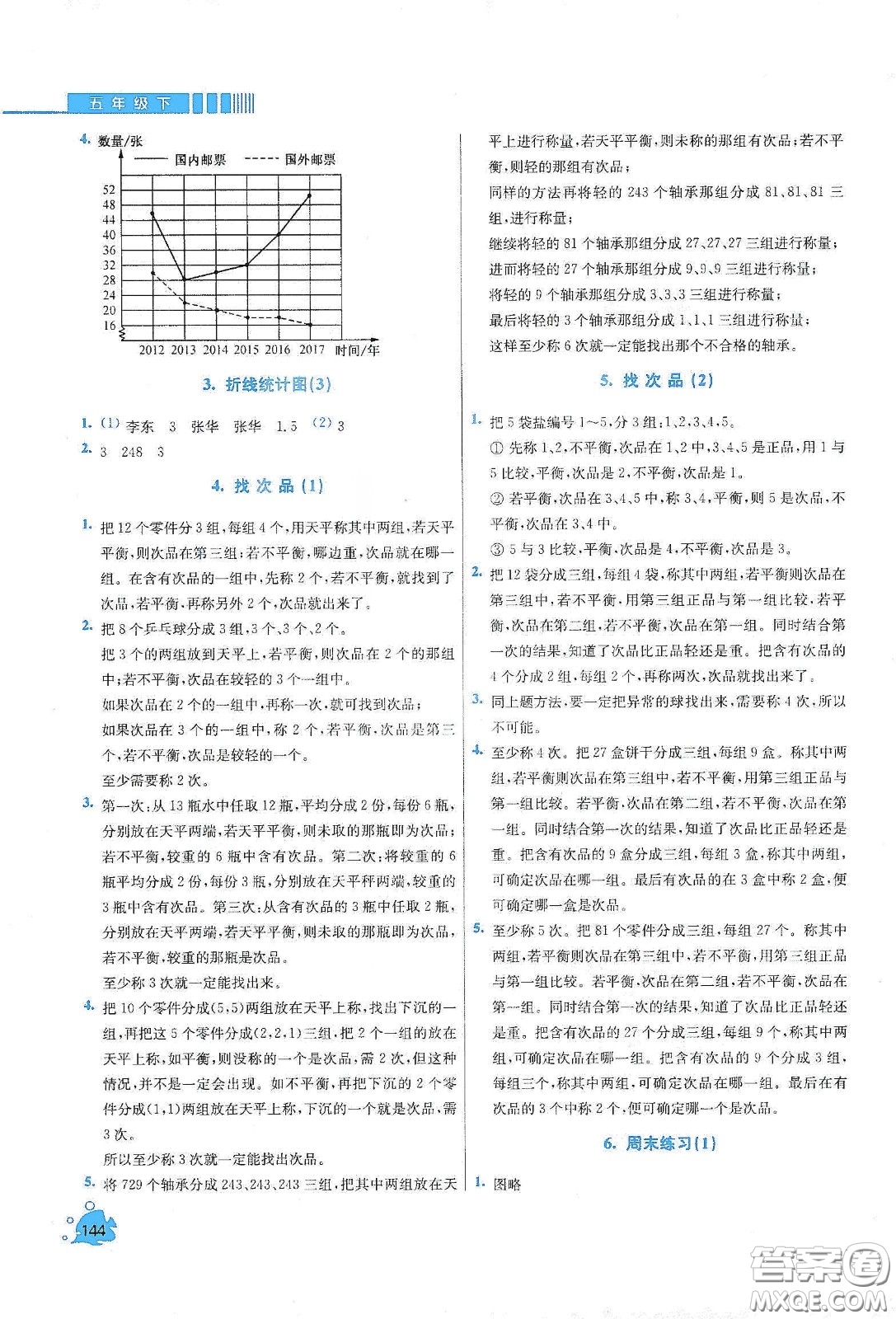 河北大學(xué)出版社2020津橋教育小學(xué)同步奧數(shù)天天練五年級(jí)下冊(cè)人教版答案