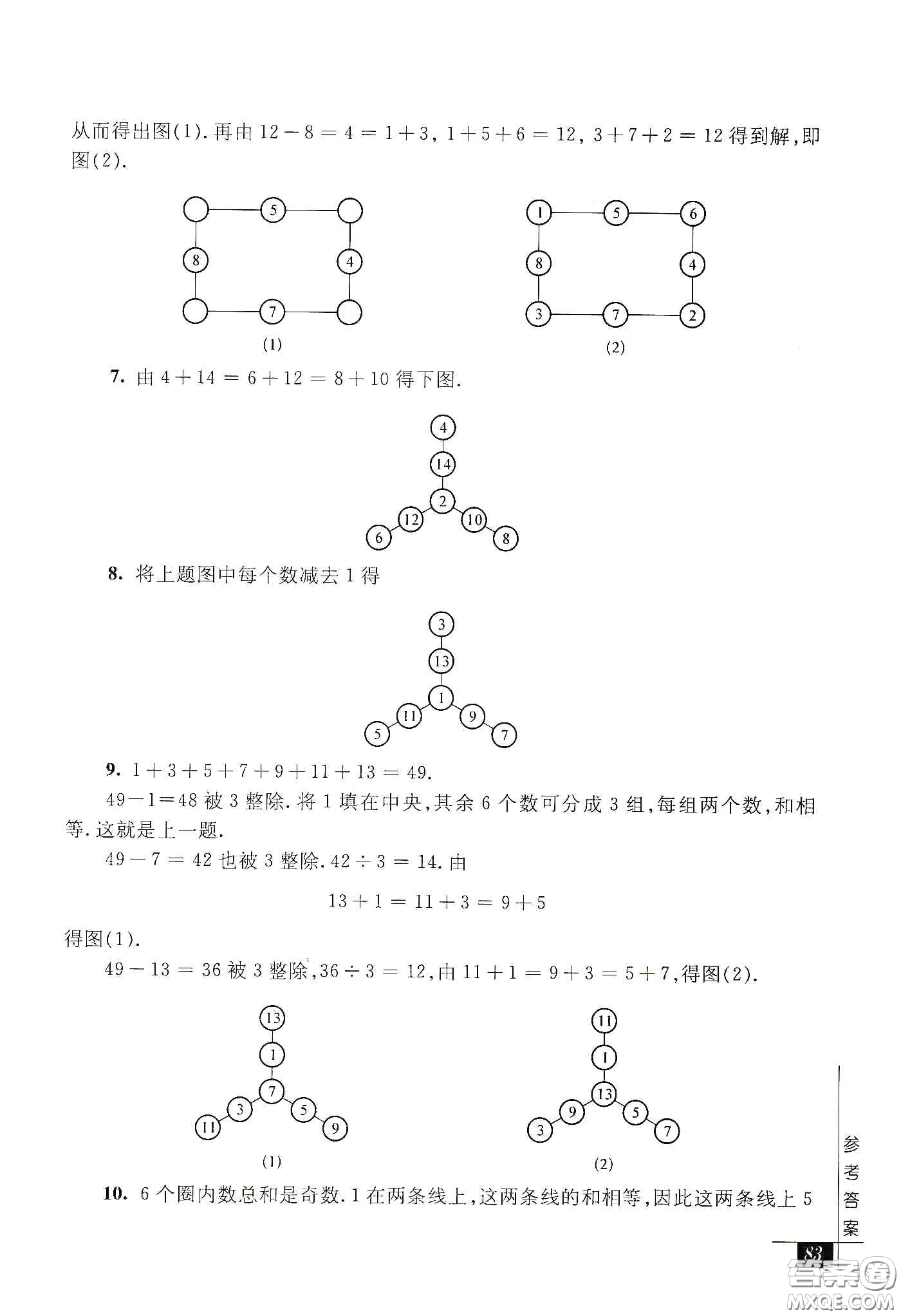 2020奧數(shù)教程能力測(cè)試三年級(jí)答案