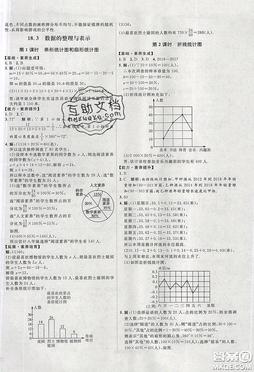 2020春優(yōu)加學(xué)案課時(shí)通八年級(jí)數(shù)學(xué)下冊(cè)N版河北專(zhuān)用答案