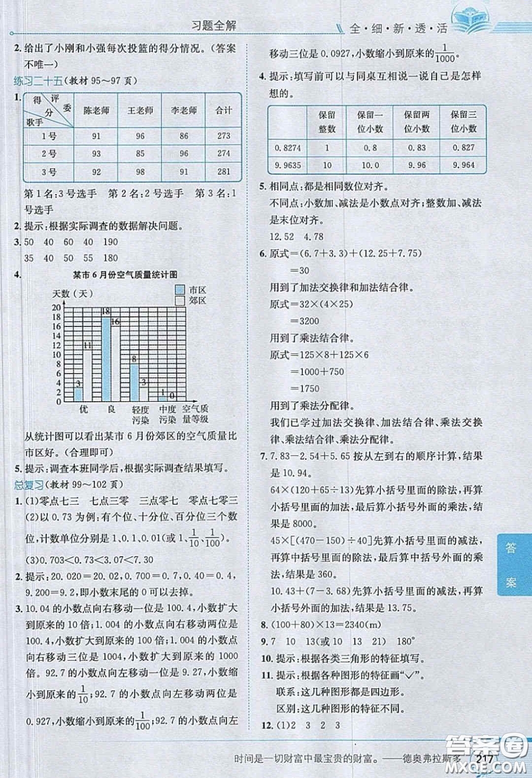 2020義務(wù)教育教科書數(shù)學(xué)四年級下冊西師大版教材習(xí)題答案