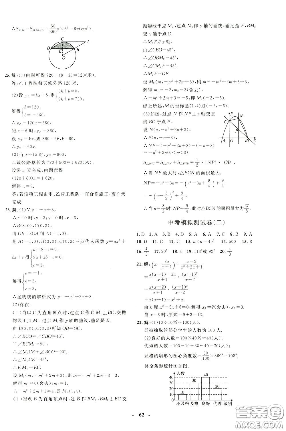 鐘書金牌2020年非常1+1完全題練九年級(jí)下冊(cè)數(shù)學(xué)R版人教版參考答案