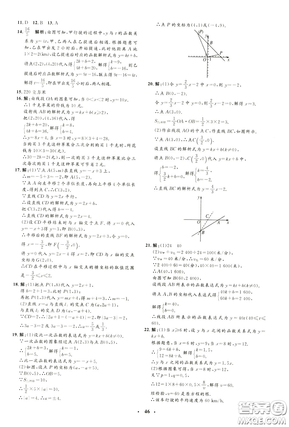 鐘書金牌2020年非常1+1完全題練八年級下冊數(shù)學(xué)R版人教版參考答案