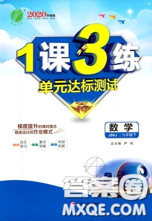 2020升級版1課3練單元達標測試數(shù)學(xué)九年級下冊JSKJ江蘇科教版參考答案