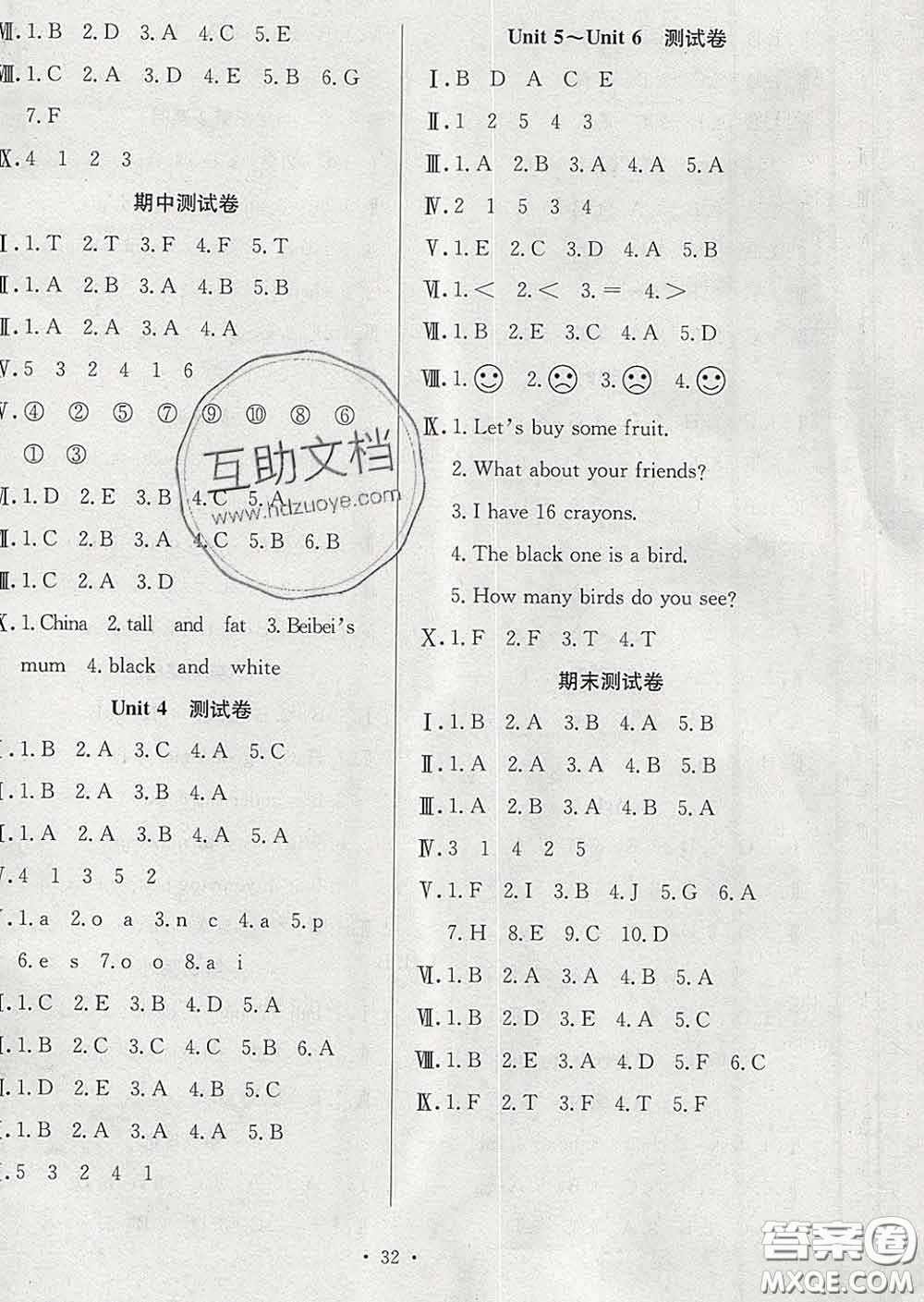 合肥工業(yè)大學(xué)出版社2020全頻道課時(shí)作業(yè)三年級(jí)英語(yǔ)下冊(cè)人教版答案