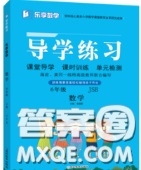 延邊教育出版社2020年新版導(dǎo)學(xué)練習(xí)樂享數(shù)學(xué)六年級下冊江蘇版答案