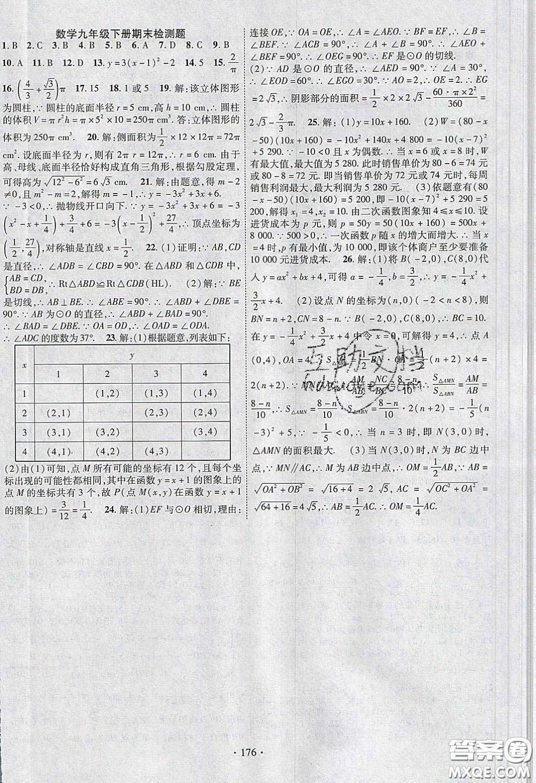 寧夏人民教育出版社2020暢優(yōu)新課堂八年級(jí)數(shù)學(xué)下冊(cè)湘教版答案