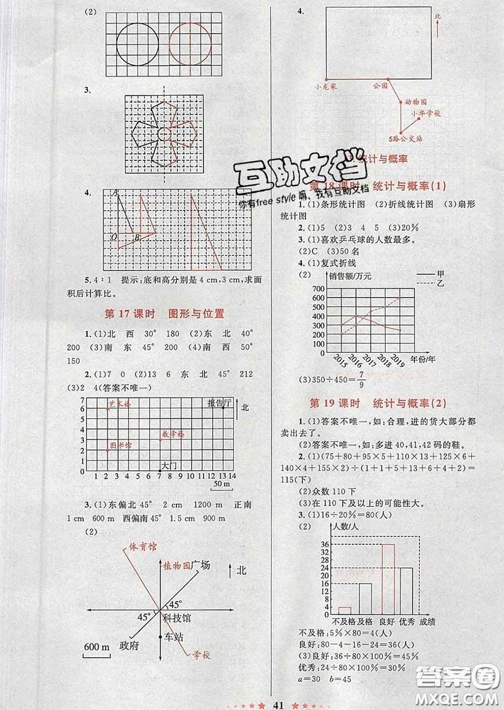 2020新版小學同步測控全優(yōu)設(shè)計超人天天練六年級數(shù)學人教版答案