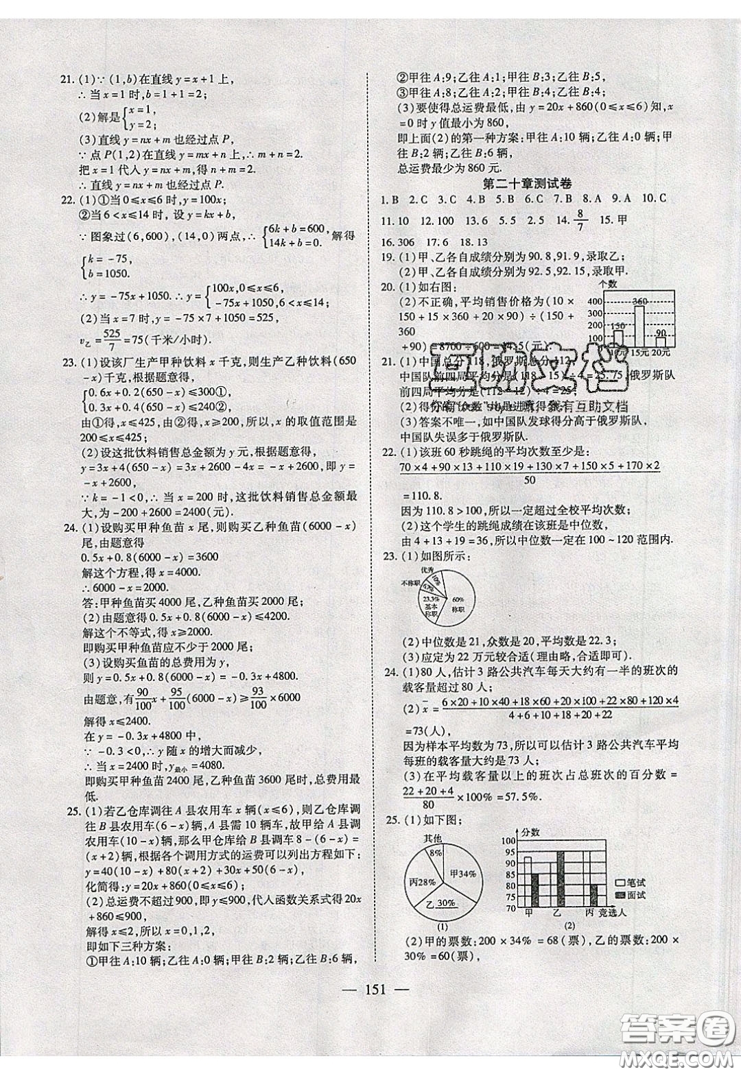 2020年有效課堂課時(shí)導(dǎo)學(xué)案八年級下冊數(shù)學(xué)人教版參考答案