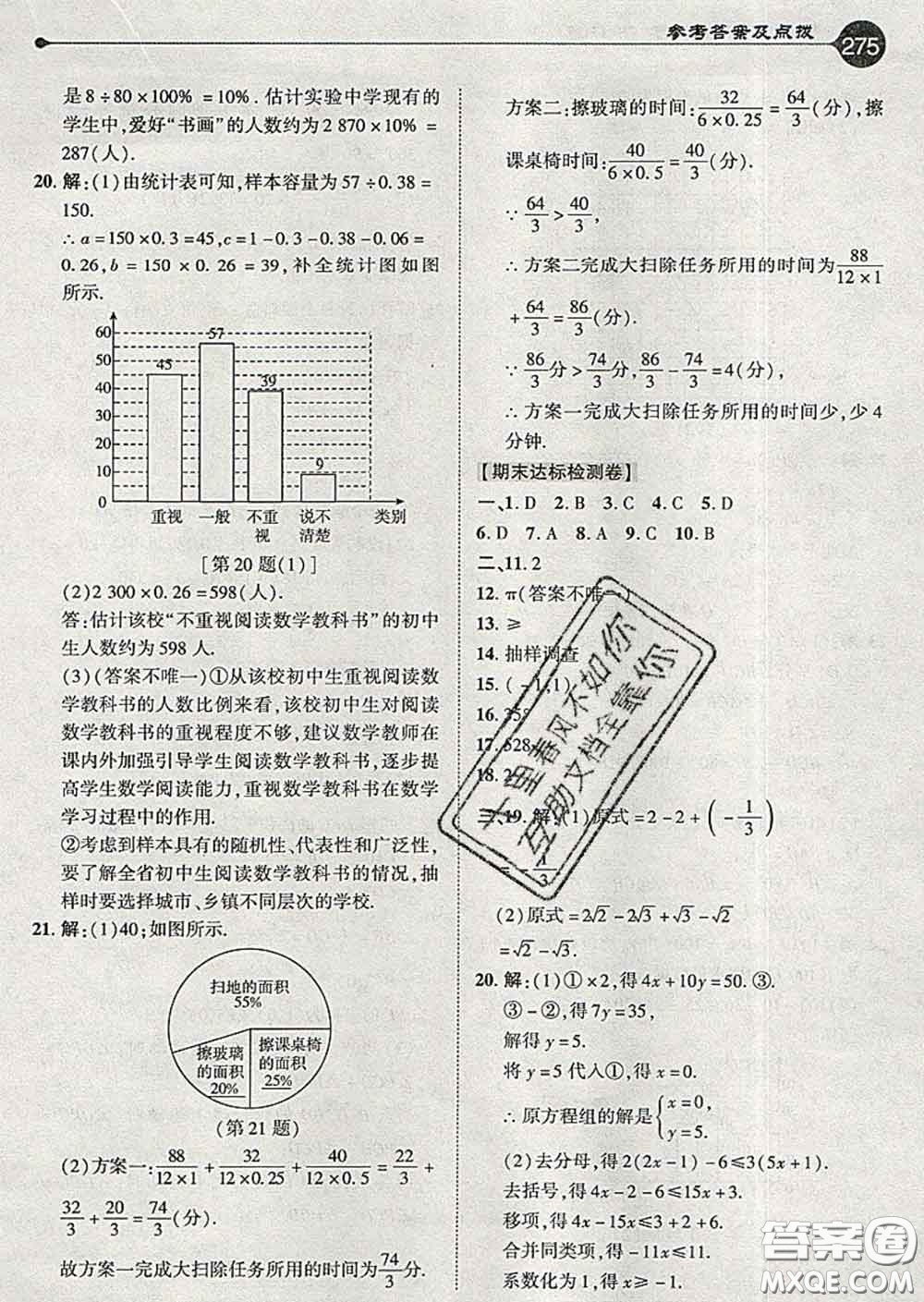 吉林教育出版社2020春特高級教師點撥七年級數(shù)學(xué)下冊人教版答案