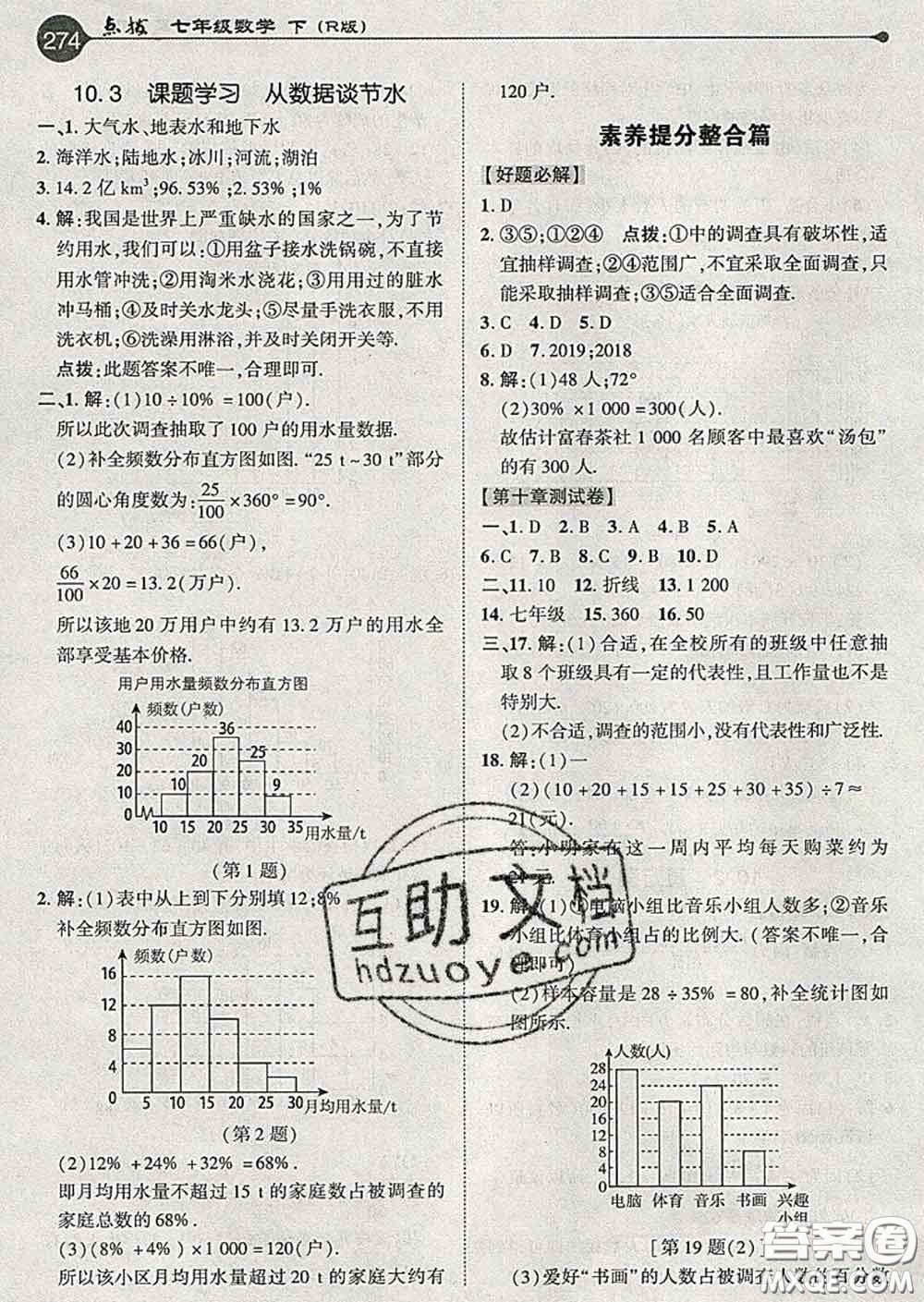 吉林教育出版社2020春特高級教師點撥七年級數(shù)學(xué)下冊人教版答案