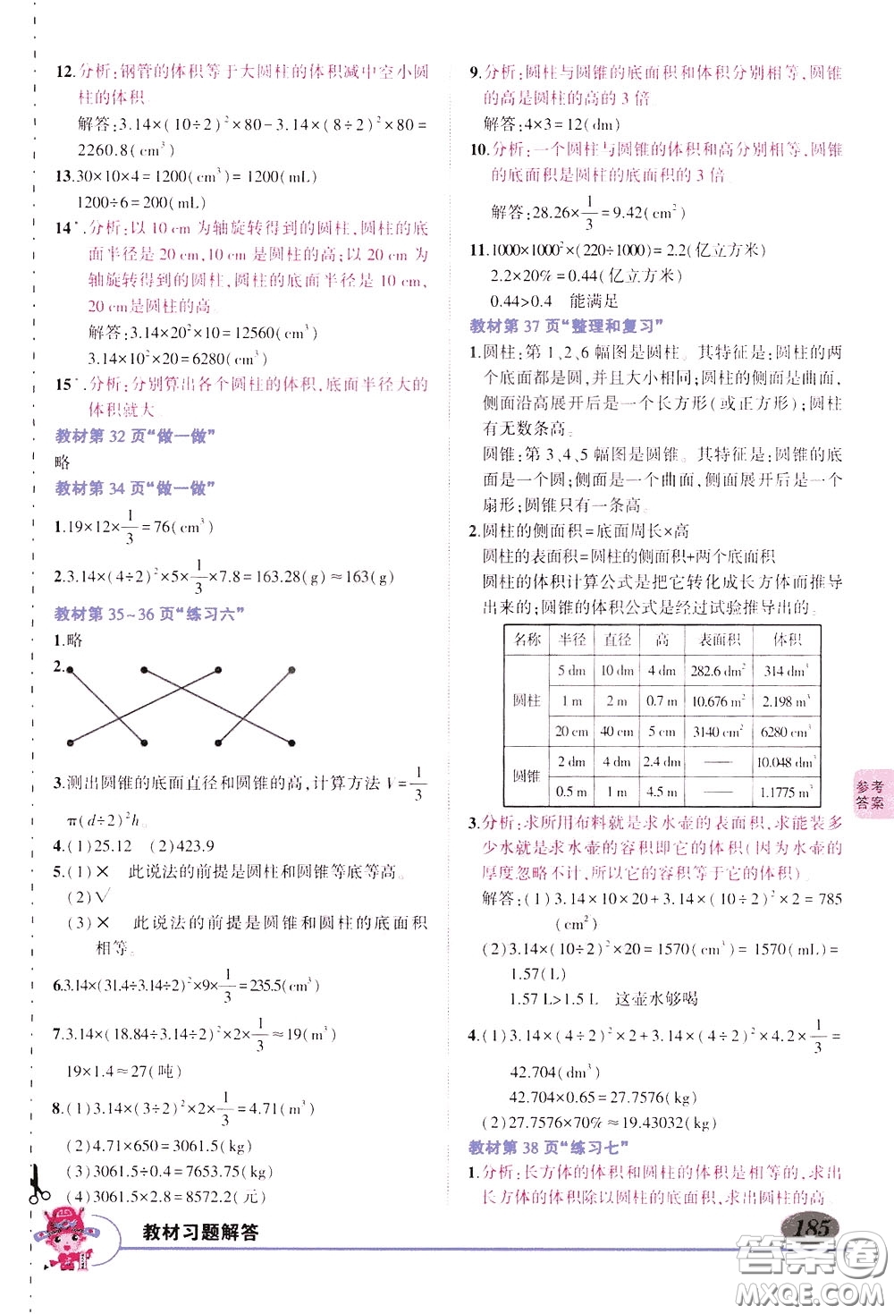 黃岡狀元成才路2020年?duì)钤笳n堂好學(xué)案六年級下冊數(shù)學(xué)人教版參考答案