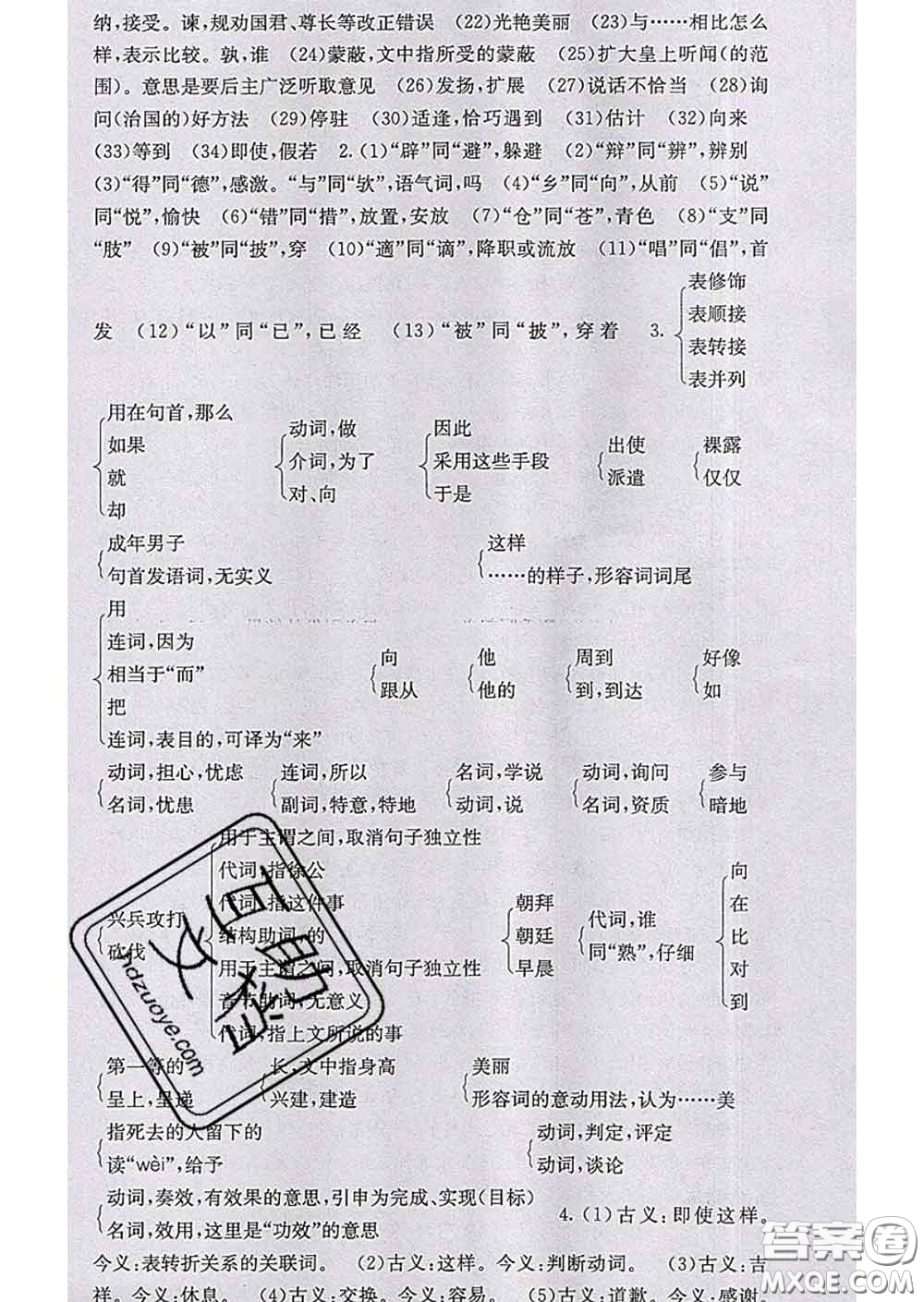 梯田文化2020春課堂點睛九年級語文下冊人教版安徽答案